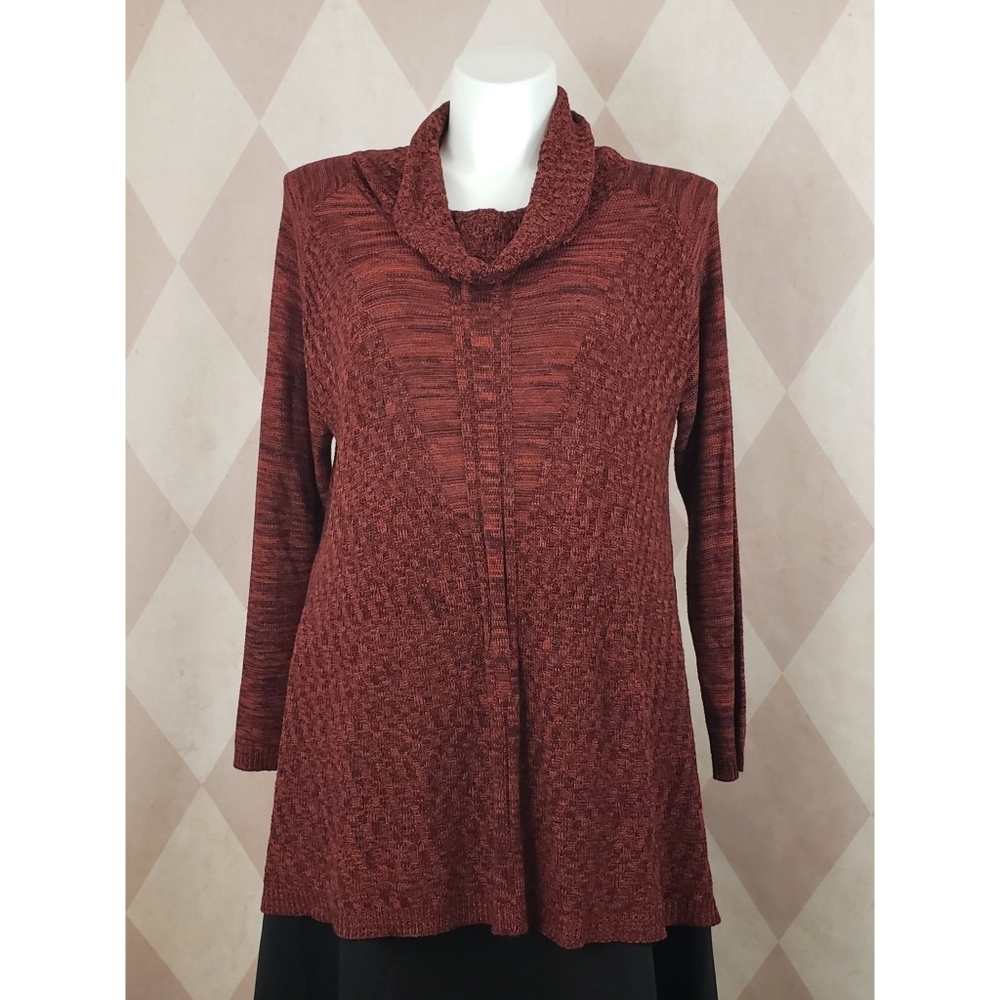 Faded Glory | Burgundy Cowl Neck Sweater
